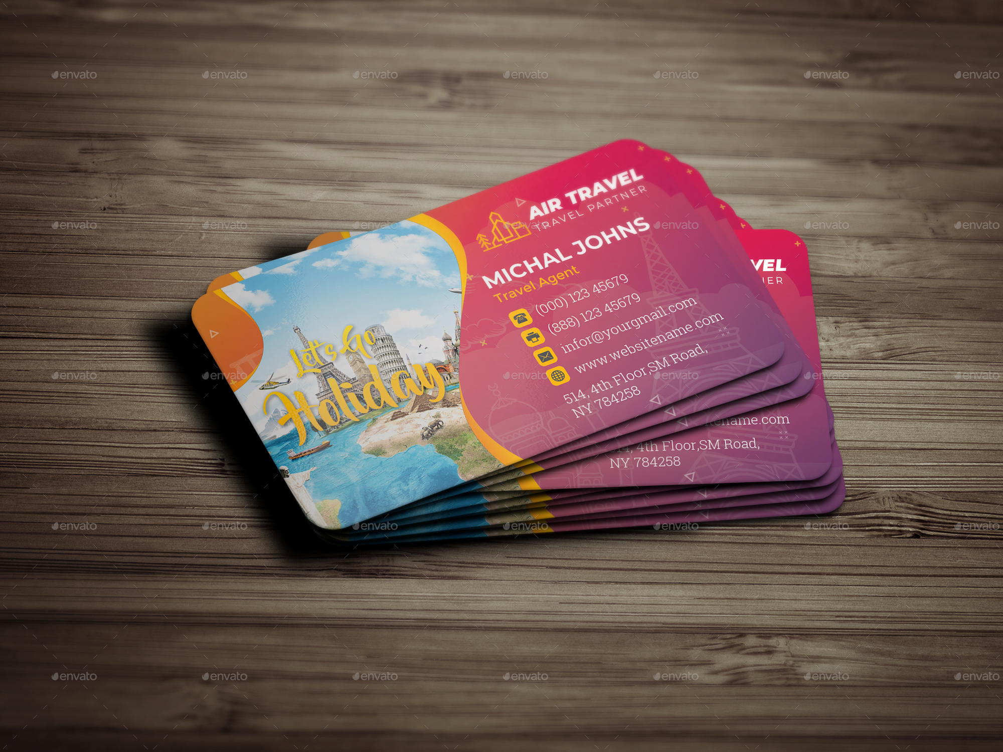 travel consultant business card